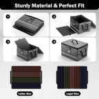 EXLIFBAG Fireproof File Organizer with Lock, 1 Layer - Image 4