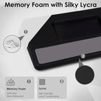 3-in-1 Ergonomic Keyboard Stand & Mouse Pad Set with Wrist Rest, Black - Image 6