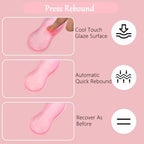 Computer Keyboard Stand Pad with Gel Wrist Rest Keyboard Pad Support with Comfortable Wrist Pad Easy Typing Ergonomic Tilted Acrylic Transparent Keyboard Riser Holder for Desktop Office Home Pink - Image 6