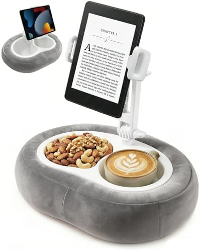 Miledi Tablet Pillow Stand for Bed with 360° Rotating Holder, Gray by Miledi