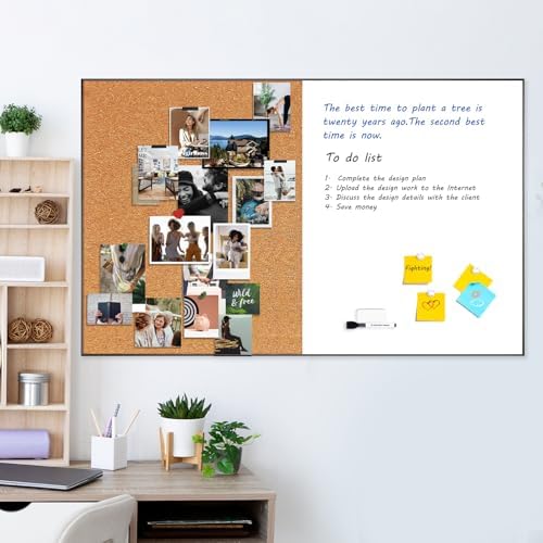 ARCOBIS Cork Board White Board Combo for Wall - Image 4