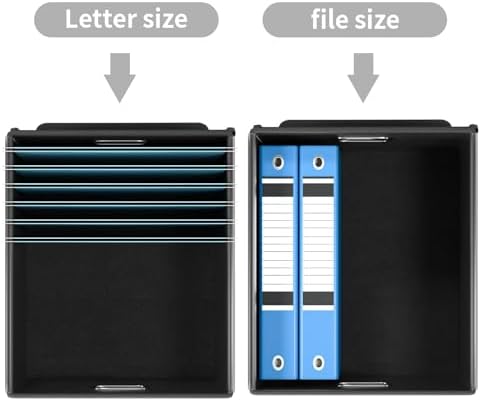 File Organizer Box with Lids, Collapsible File Folder Organizer - Image 5