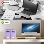 BALEINE 8PK File Organizer Box, Cardboard File Folder Organizer with Handle - Image 7