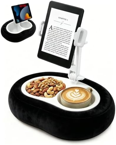 Miledi Tablet Pillow Stand for Bed with 360° Rotating Holder, Black by Miledi