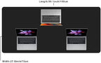 Vyaaa 59" x 28" Extra Large Desk Mat, Black - Image 2