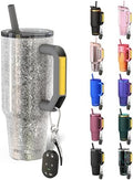 Frost Buddy Thicc Buddy 40oz Tumbler - Spill-Proof Flip Lid (Silver Sleigh) by FrostBuddy