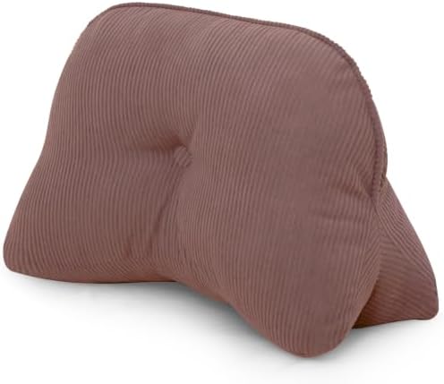 Triangle Lumbar Support Pillow – Corduroy, Washable (Pink) by SCNUT