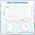 Suzile Clear Acrylic Magazine File Holder, Classic, 10.5 x 6.9 x 6.3 Inch - Image 2