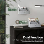 Rebee Vision Mail Organizer for Desk with Drawer Home & Office Decor, Gray - Image 4