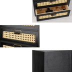 GoooodGIFT Wooden Drawers Large Wooden Box with Drawer, Black - Image 6