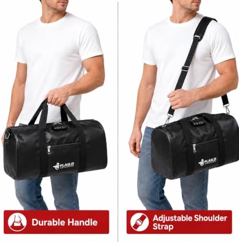 FLASLD Fireproof Document Bag with Lock, 18x10x8.5in Large Fireproof Waterproof Storage Bag, Silicone Coated Fiberglass Emergency Bag with Shoulder Strap for Laptop, Cash, Passport, Home Office - Image 7