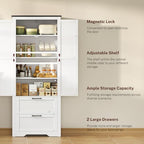 TEENFON Storage Cabinet with Doors & Adjustable Shelf - Image 4