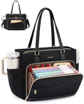 LOVEVOOK Work Tote Bag for Women,Laptop Bag with File Organizer for Teacher by LOVEVOOK