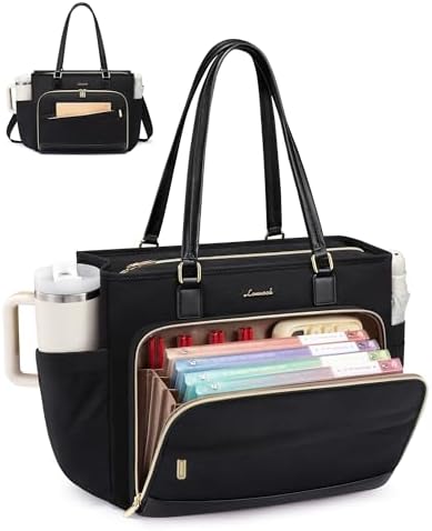 LOVEVOOK Work Tote Bag for Women,Laptop Bag with File Organizer for Teacher by LOVEVOOK