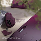 MPTOG Ergonomic Wireless Keyboard and Mouse Combo, Claret - Image 6