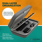 Uptown Deals Travel Charging Kit with Cable Organizer Case – 10,000mAh Portable Charger (Power Bank), 45W GaN Wall Adapter, 48W Car Phone Charger & 4 Cables – Travel Essentials for Devices - Image 4
