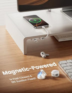 Lamicall Crystal-Clear Cable Clips Black & White - Image 3