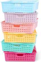 6 Pack Turn‑in Paper Trays for Classroom, Pastel by Yakydesign