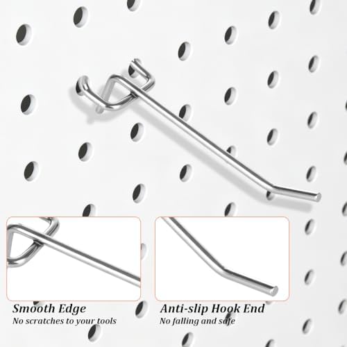 JMIATRY 150PCS Pegboard Hooks 4Inch Carbon Steel Peg Board Hook for Hanging - Image 5
