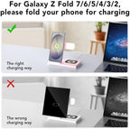 Wireless Charger for Samsung Charging Station, Foldable & Nightlight - Image 6