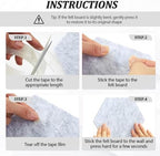 6.7 x 5.9 in 16 Pcs Hexagon Cork Board Tiles, Felt Pin Boards, Grey - Image 5