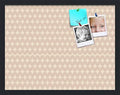 PinPix 22x17 inch Cork Bulletin Board. This Decorative Framed Pin Board Comes with Diamond Pattern in Light Pink and Cream Design and Satin Black. Ideal for Home, Office Decor or School (PinPix-294) by PinPixBulletinBoards