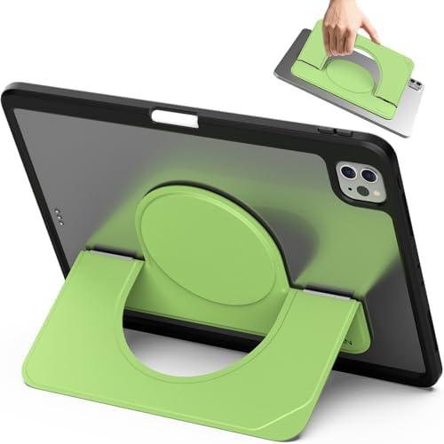 Nillkin Slim Adhesive iPad Stand, Multi-Angle Tablet Stand for Desk with Magnetic Back for iPad/Galaxy Tab and All 10.4-13" Tablets, Portrait/Landscape Modes, Green by Nillkin