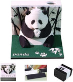 3D Calendar Memo Pad 2027,Time Piece Calendar,Desk Calendar 3D Art Notepad With Pen Holder,DIY Desktop Decoration Festival Gift For School Office Home(Panda) by SIWEME