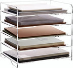 SANRUI Acrylic Paper Organizer Letter Tray, 5 Tier Enlarged File Holder by SANRUI