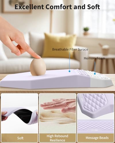 Ergonomic Mouse Pad with Wrist Rest & Keyboard Wrist Rest Support Set - Image 3
