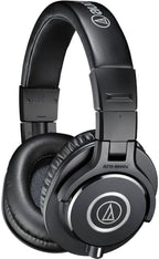 Audio-Technica ATH-M40x Professional Monitor Headphones Bundle with Black Ear Headphones Stand + USB-C Headphone Adapter w/DAC + Cleaning Cloth (4 Items) - Image 2