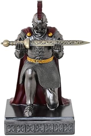 Roman Praetorian Prefect Warrior Knight Pen Holder Desk Ornament Iron - Image 3
