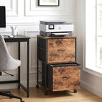 Mobile Printer Stand with 2 Drawers, File Cabinet for Home Office - Image 2