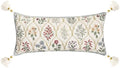ISAENNE Designer Vintage Linen Throw Pillow Cover,28"x12"-Serenity B by Isaennehomedecoration