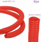 DMiotech 10ft Wire Loom Split Tubing 2 Inch(50.8mm) ID Red - Image 3