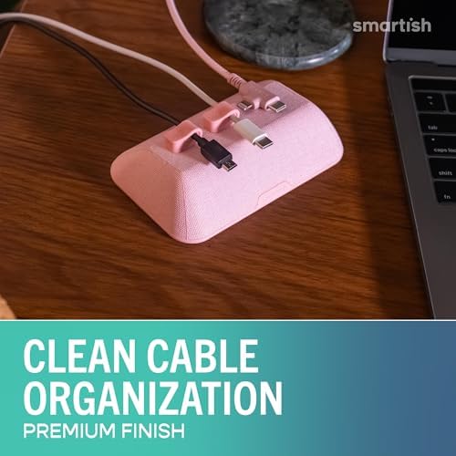 Smartish Magnetic Cord Holder, Bigger Cable Wrangler, Office Desk Organizer - Image 2