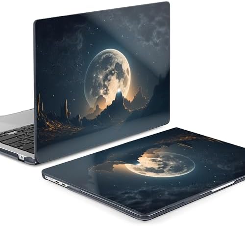 Batianda AstroGrid Case for MacBook Air 13.6" M2-M5 Chip, Moon in Sky - Image 6