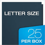 Oxford Twin-Pocket Folders, Textured Paper, Letter Size, Dark Blue, Holds 100 Sheets, (57538EE) 25 Count (Pack of 5) - Image 6