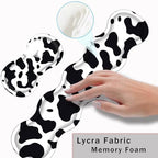 Keyboard Wrist Rest and Mouse Pad with Wrist Support Set Ergonomic Coaster,Memory Foam,Easy Typing Pain Relief,Large XL Desk Mat 31.5"x 11.8",Cute Cow Print - Image 5