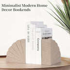 Resin Book Ends for Shelves, Decorative Bookends for Heavy Books - Image 4