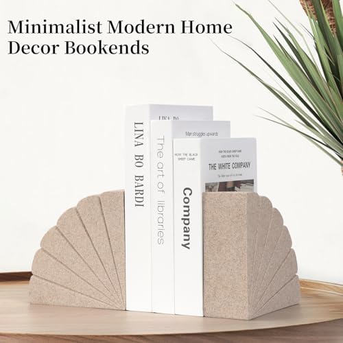 Resin Book Ends for Shelves, Decorative Bookends for Heavy Books - Image 4