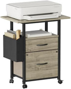 GYIIYUO 2 Drawer File Cabinet 24''W, Mobile Filing Cabinet, Printer Stand by GYIIYUO