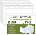Bird Fiy Sheet Protectors 10 Pack 8.5" x 11" Waterproof Resealable Zip Wall Sign Holder Page Protectors Clear Photo Plastic Sleeves for Documents, Photos, and Wall Sign Display (Horizontal, 10 Pack) by BirdFiy