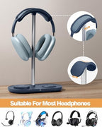 HiWe Headphone Stand, 2-in-1 MagSafe Wireless Charger for iPhone/iWatch - Image 2