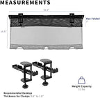 VIVO Black Clamp-on 36 in Mesh Net Cable Management Holder, DESK-AC36MH - Image 6