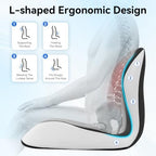 Seat Cushion for Office Chair and Car, Lumbar Support Pillow for Chair - Image 6