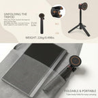 Portable Travel Monitor Stand Magnetic Metal Tripod for Monitor/iPad/iPhone - Image 5