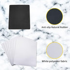 80 PCS White Mouse Pad 3mm Thick for Heat Press Printing,Bulk Mousepad Blanks for Heat Transfer Crafts 22x18x0.3CM - Image 3