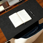 Office PU Leather Desk Pad with Stitched Edges (Black,35.4"x16.9") by Unknown