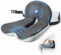 Truck Driver Seat Cushion, Memory Foam L-Shaped Ergonomic Cushion for Office Chairs, Comfort & Support for Long Sitting by jpinlr